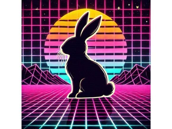 A Retro 80s Synthwave Design with the Bu