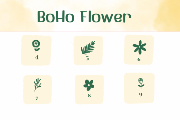 Boho Flower Font - Preview 3