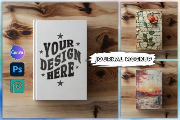 Canva Journal Cover Template Canva + PSD