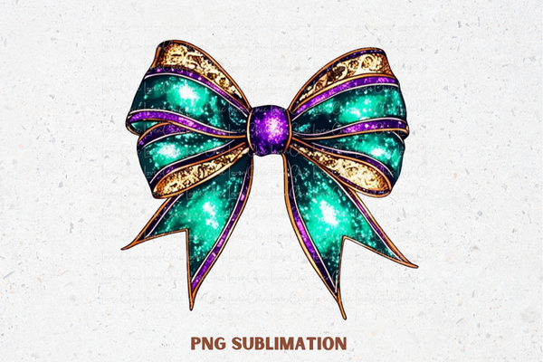 Coquette Mardi Gras Bow Graphic by Sabuydee Design · Creative Fabrica