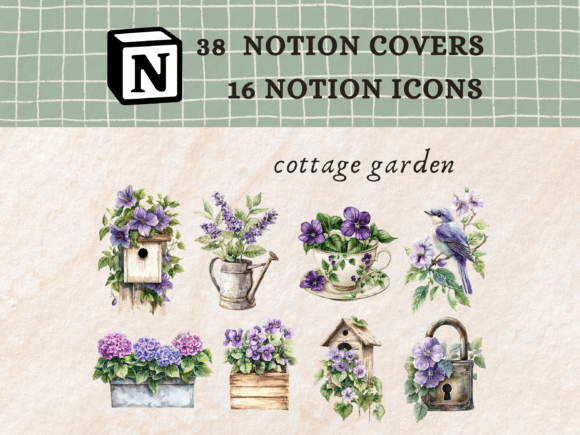 Cottage Garden Notion Icons