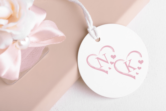 Cute Heart Monogram Font - Preview 3
