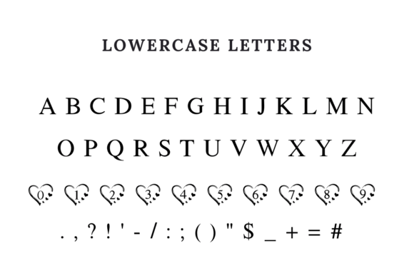 Cute Heart Monogram Font - Preview 6