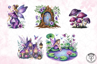 Fairy Garden Clipart PNG Graphic by mfreem · Creative Fabrica