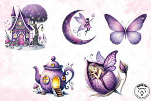 Fairy Garden Clipart PNG Graphic by mfreem · Creative Fabrica