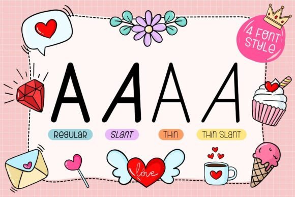 Fox Admire Font PNG with transparent background - Preview 2