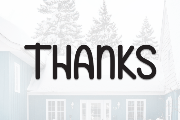 House Winter Font PNG with transparent background - Preview 6