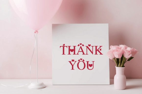 Love Valentine Day Font PNG with transparent background - Preview 3