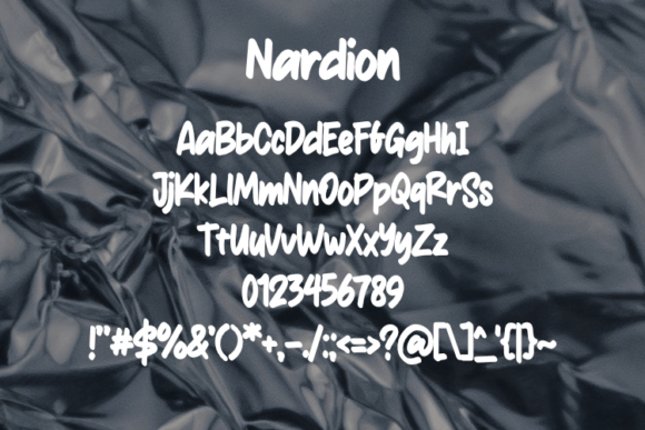 Nardion Font PNG with transparent background - Preview 1