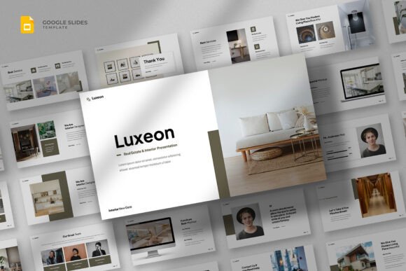 Real Estate Interior Design Google Slide