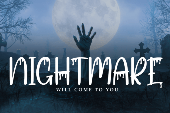 Scary Snow Font PNG with transparent background - Preview 4