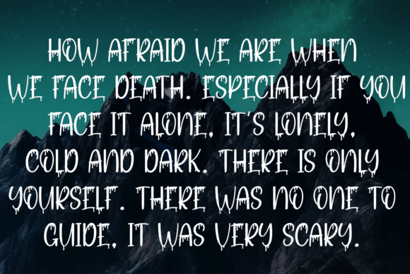 Scary Snow Font PNG with transparent background - Preview 5