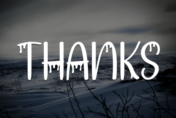 Scary Snow Font PNG with transparent background - Preview 6
