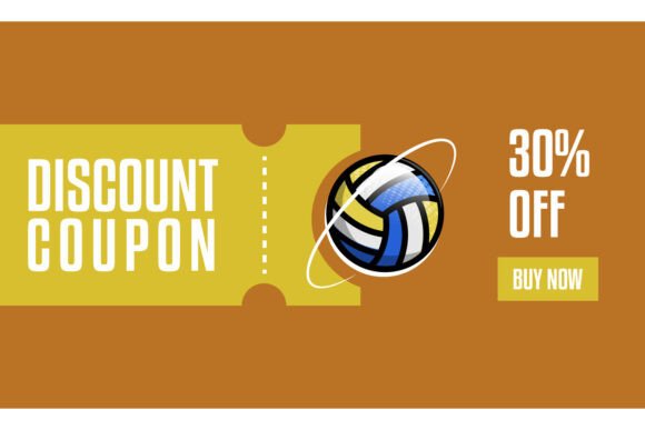 Sports Banner Voucher Offer Template Adv