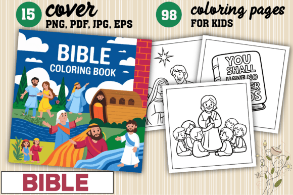 98 Bible Coloring Pages For kids