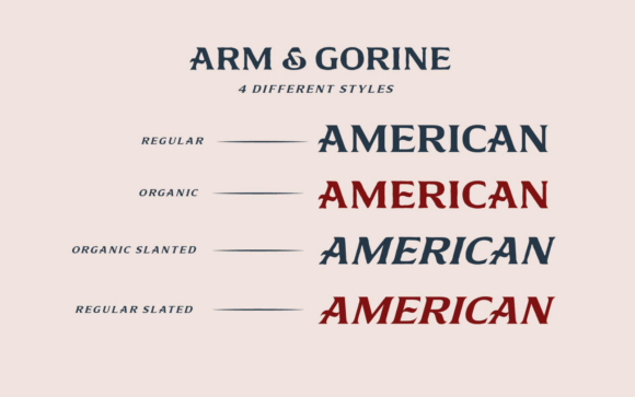 Arm Gorine Font - Preview 1
