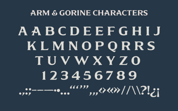 Arm Gorine Font - Preview 6