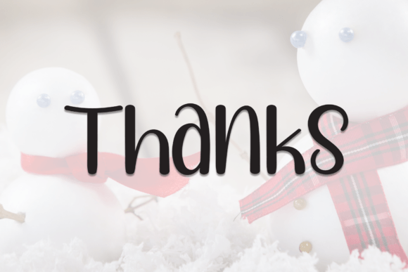 Babyish Snowman Font - Preview 6