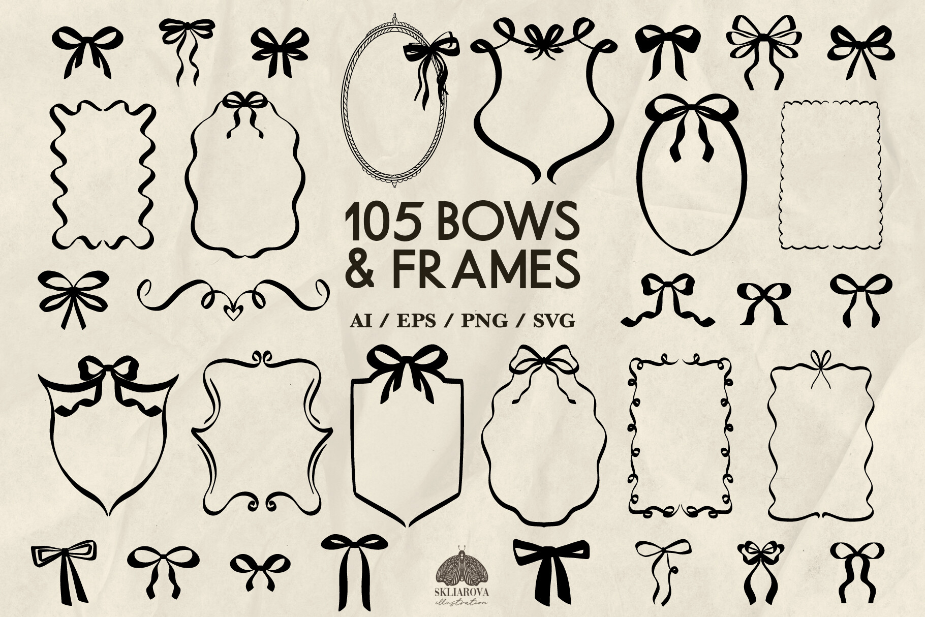Bows and Frames Svg Bundle