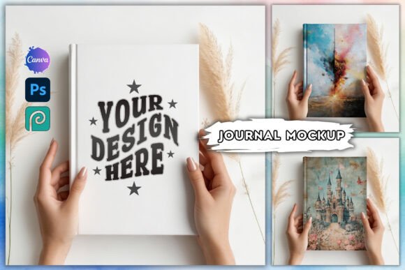Canva Journal Cover Template Canva + PSD