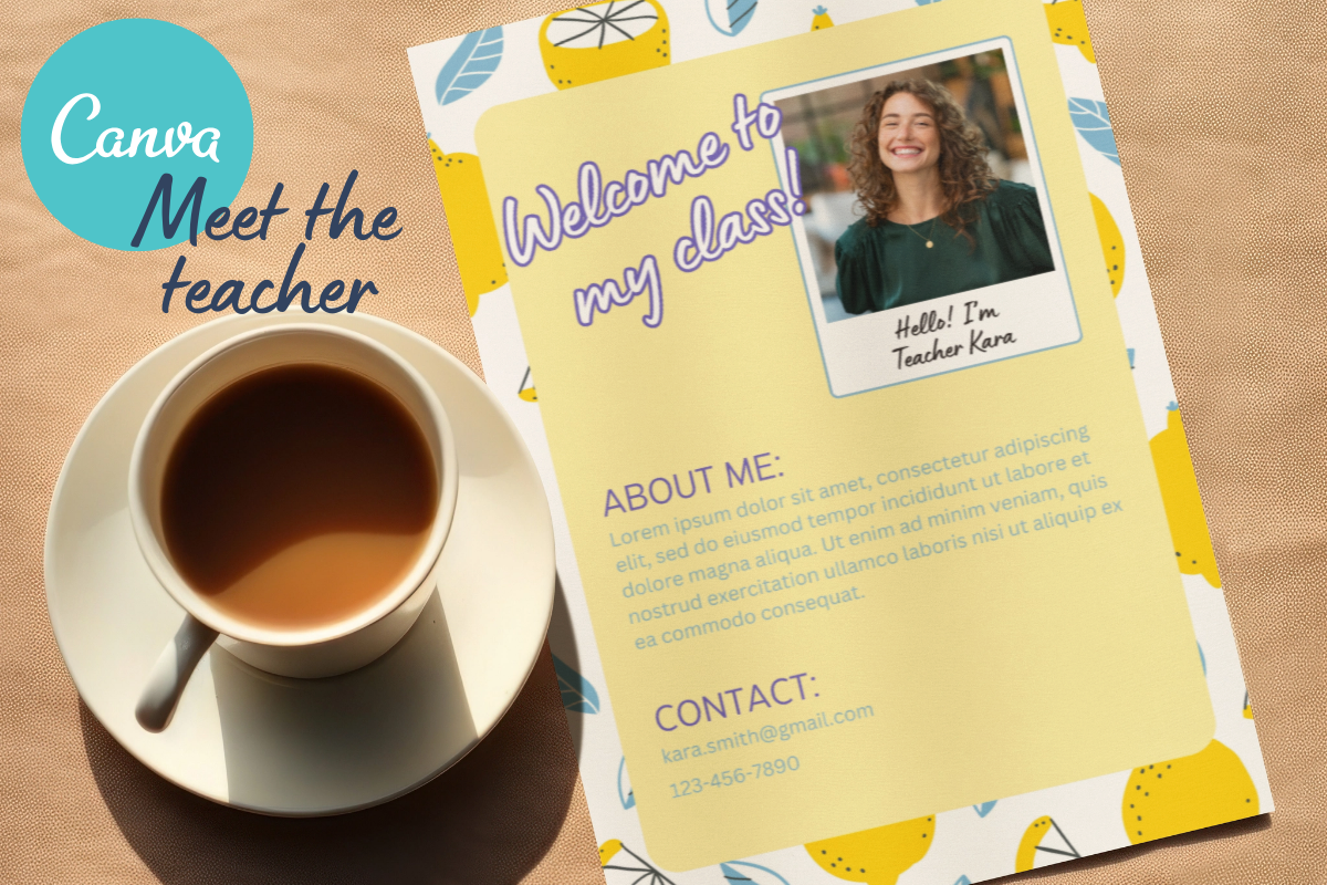 Canva Template Meet the Teacher