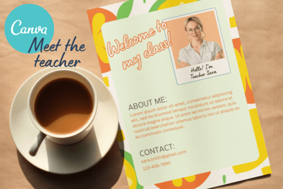 Canva Template Meet the Teacher