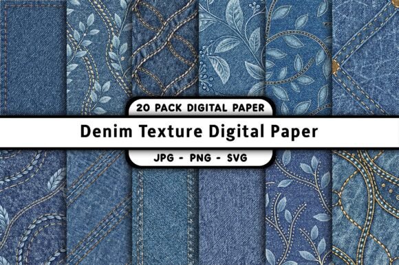 Denim Texture Digital Paper
