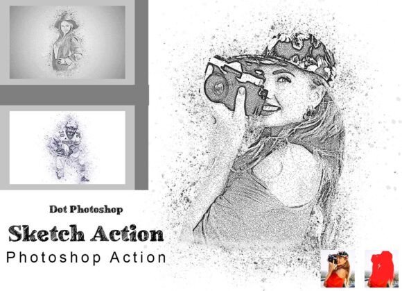 Mixed Art Photoshop Action Bundle Bundle · Creative Fabrica