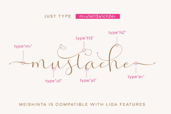 Meisyinta Font PNG with transparent background - Preview 3