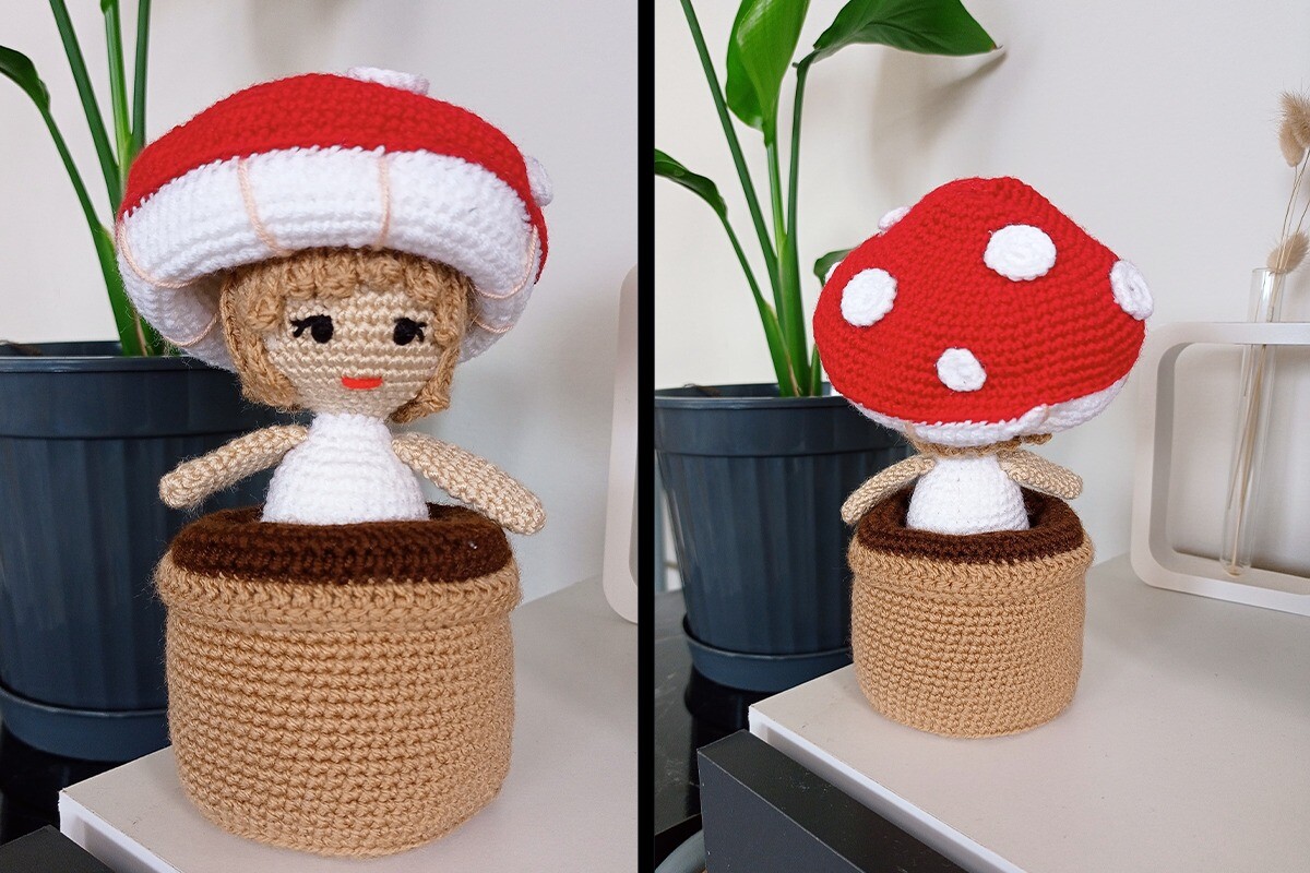 Mushroom Doll Crochet Pattern