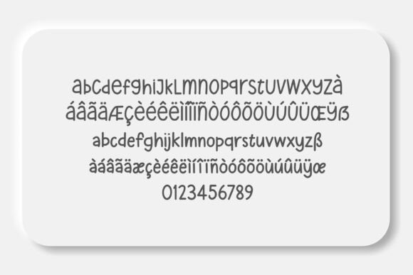 Playfully Simple Font PNG with transparent background - Preview 3