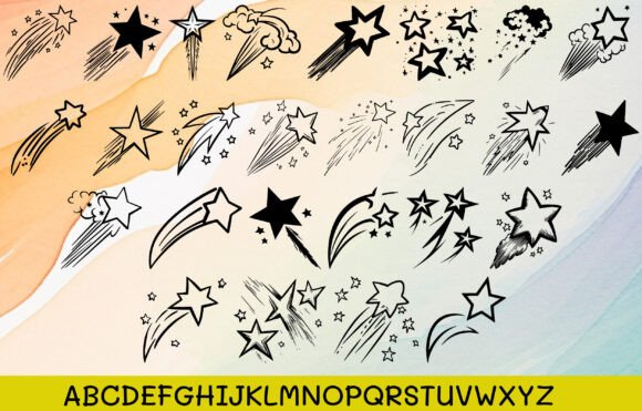 Shooting Star Dream Font font preview - 1
