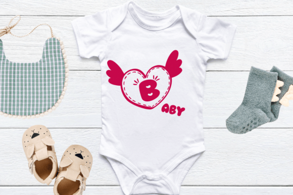 Heart with Wing Font - Preview 4