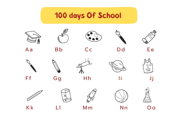 100 Days of School Font - Preview 1