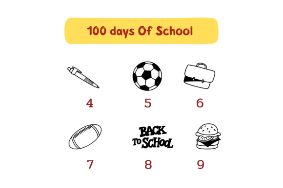 100 Days of School Font - Preview 3