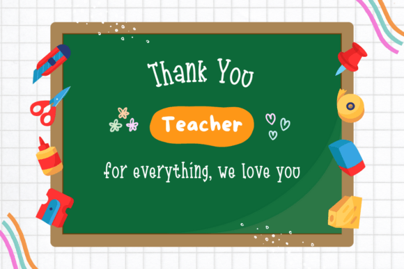 100 Days of School Font - Preview 3