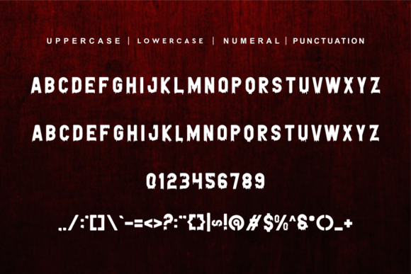 Blood Cranked Font - Preview 2
