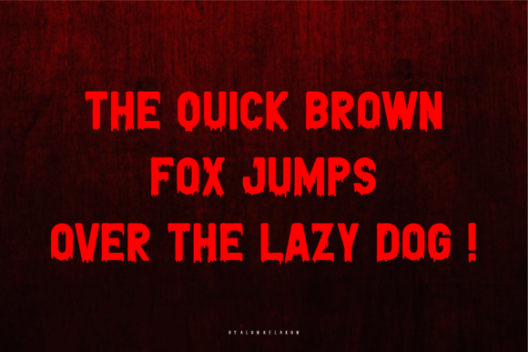 Blood Cranked Font - Preview 4