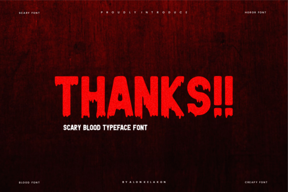 Blood Cranked Font - Preview 5