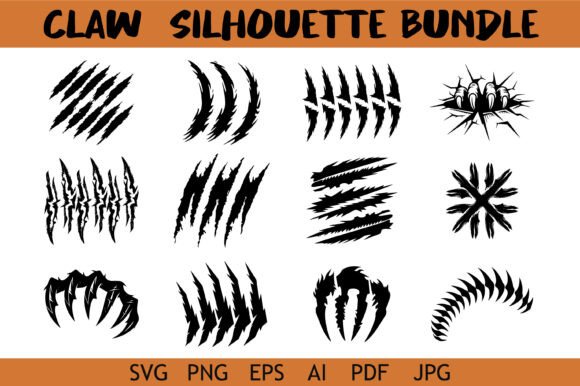 Claw Silhouette Design Bundle
