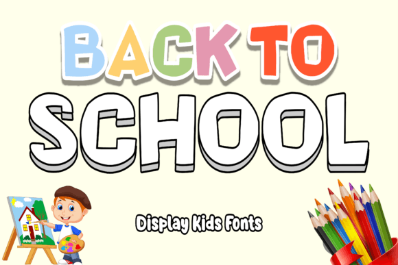 Coloring Book Font - Preview 1