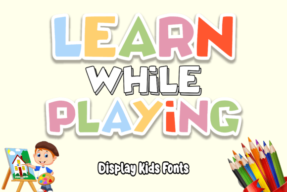 Coloring Book Font - Preview 2