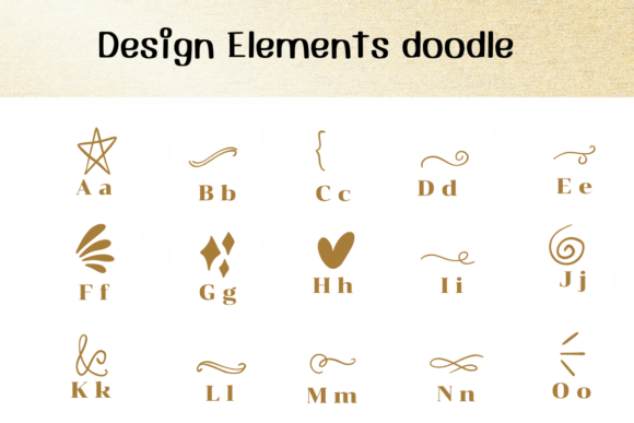Design Elements Doodle Font - Preview 1