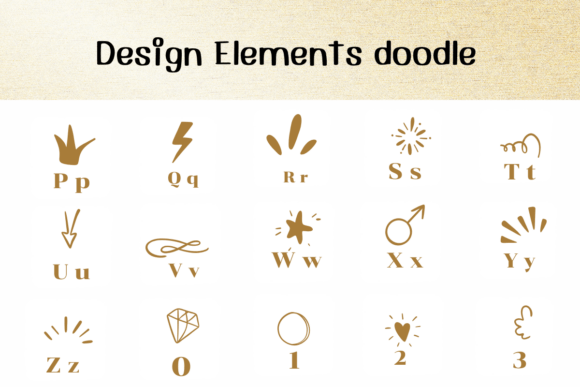 Design Elements Doodle Font - Preview 2