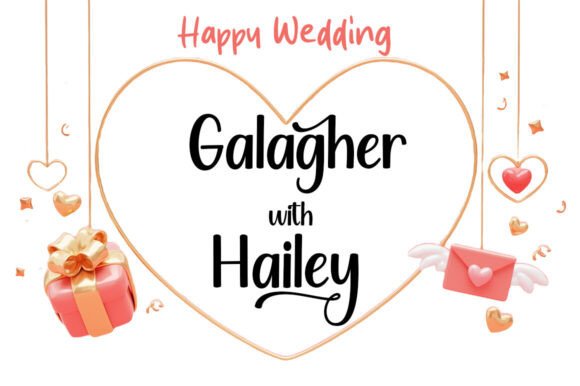 Family Playtime Font PNG with transparent background - Preview 3