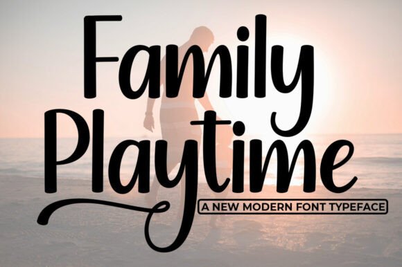 Family Playtime Font PNG with transparent background - Preview 6