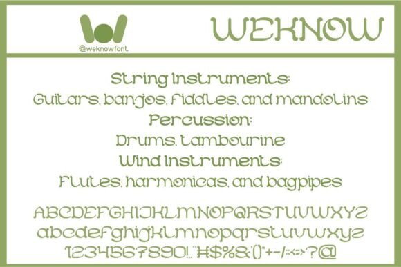 Folk Music Font - Preview 4