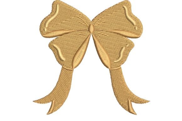 Golden Bow Embroidery