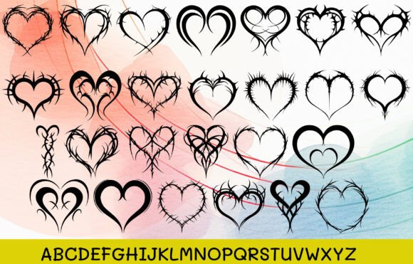 Heart Thorns Arctic Font - Preview 1