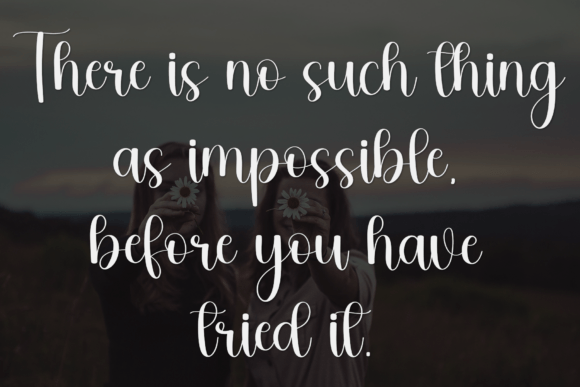 Homemade Vintage Font PNG with transparent background - Preview 2